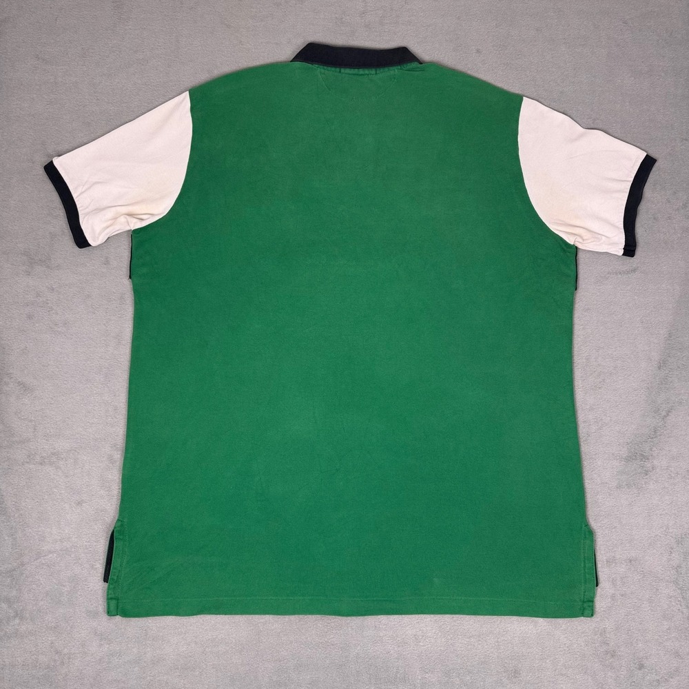 Polo Ralph Lauren Snow Polo Challenge Cup Custom Fit Polo Shirt Green Mens XXL - Picture 3 of 6